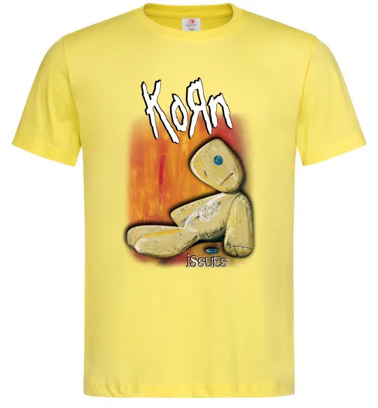 Мужская футболка Issues Korn Лимонный фото