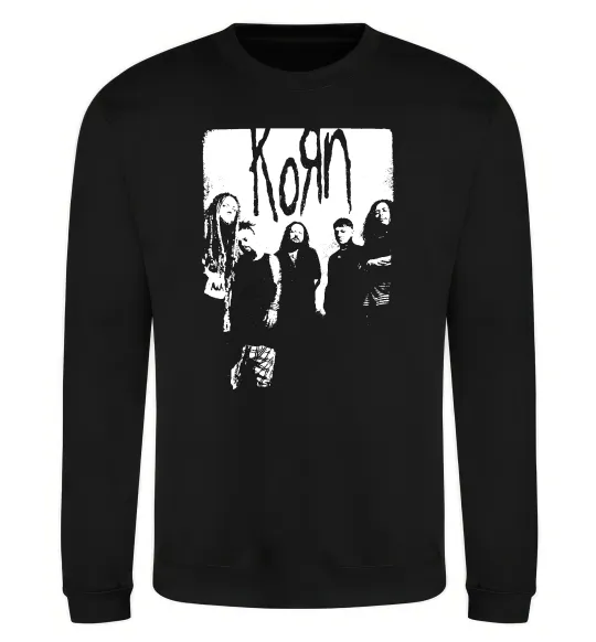 Світшот Korn band Чорний фото