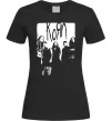 Женская футболка Korn band Черный фото