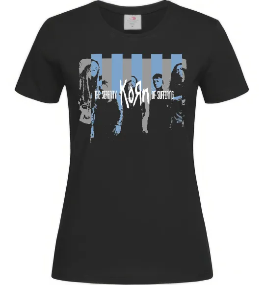 Женская футболка The serenity of suffering Черный фото