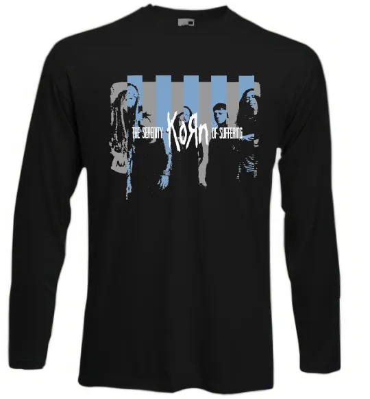 Лонгслив The serenity of suffering Черный фото