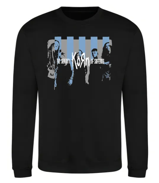 Світшот The serenity of suffering Чорний фото