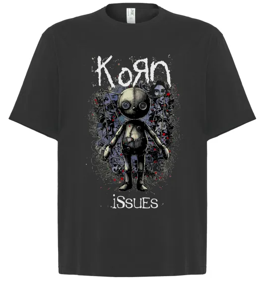 Футболка Оверсайз KoRn issues Черный фото