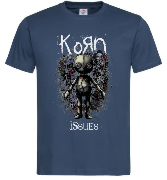 Мужская футболка KoRn issues Темно-синий фото