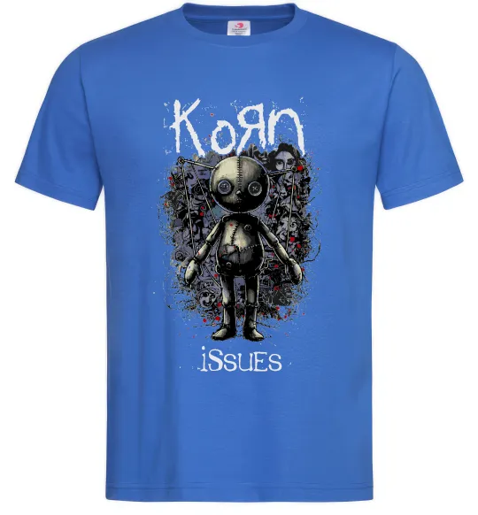 Мужская футболка KoRn issues Ярко-синий фото