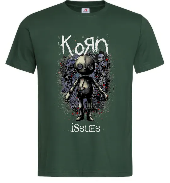 Мужская футболка KoRn issues Темно-зеленый фото