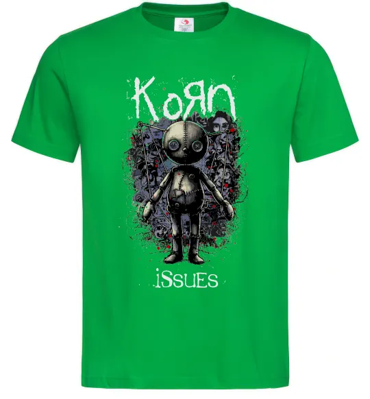 Мужская футболка KoRn issues Зеленый фото