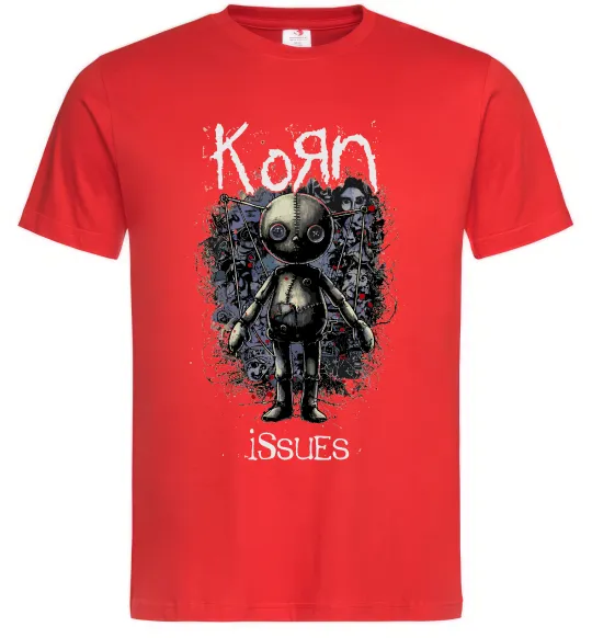 Мужская футболка KoRn issues Красный фото