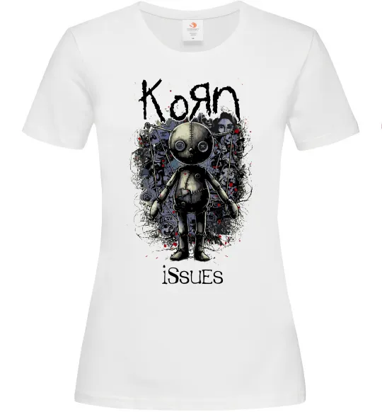 Женская футболка KoRn issues Белый фото