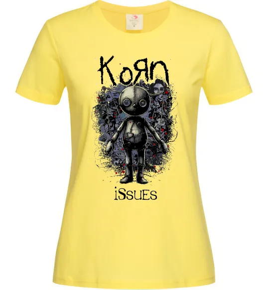 Женская футболка KoRn issues Лимонный фото