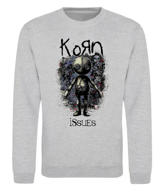 Світшот KoRn issues Сірий меланж фото