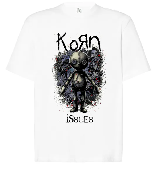 Футболка Оверсайз KoRn issues Белый фото