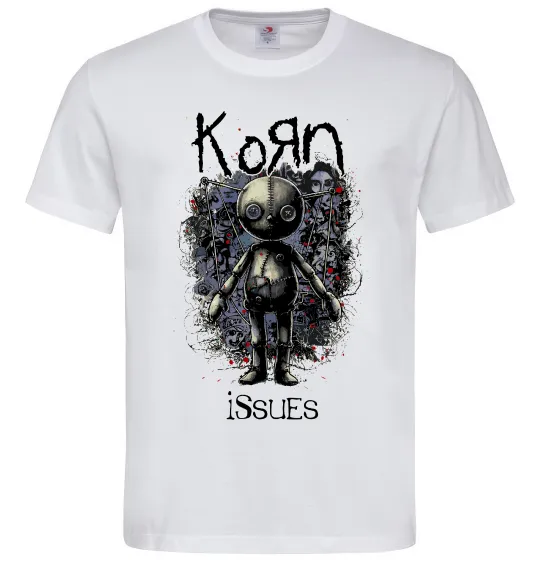 Мужская футболка KoRn issues Белый фото