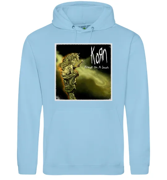 Женская толстовка (худи) Корн Freak on the leash Голубой фото