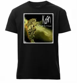 Мужская премиум футболка Korn art Черный фото