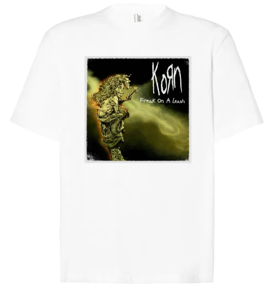 Футболка Оверсайз Корн Freak on the leash Білий фото