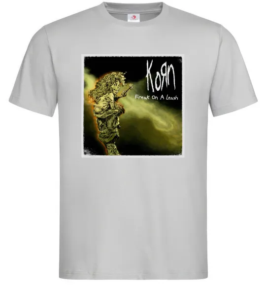 Мужская футболка Корн Freak on the leash Серый фото