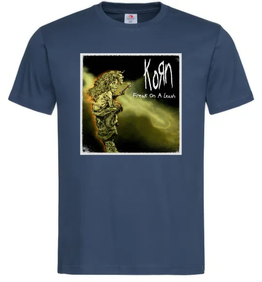 Мужская футболка Корн Freak on the leash Темно-синий фото