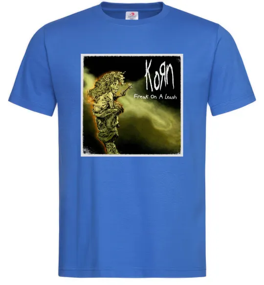 Мужская футболка Корн Freak on the leash Ярко-синий фото