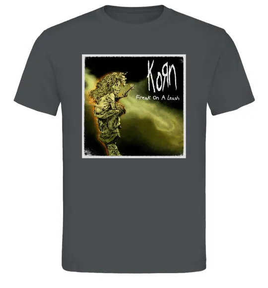 Мужская футболка Корн Freak on the leash Графит фото