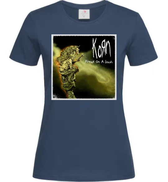 Жіноча футболка Корн Freak on the leash Темно-синій фото