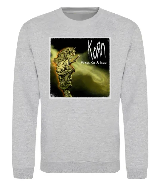 Світшот Корн Freak on the leash Сірий меланж фото