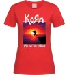 Жіноча футболка Korn follow the leader Червоний фото