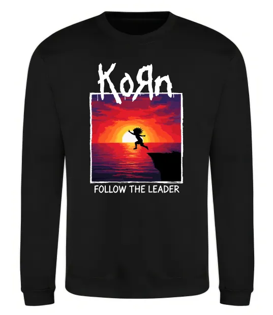 Свитшот Korn follow the leader Черный фото