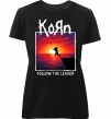 Жіноча преміум футболка Korn follow the leader Чорний фото