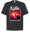 Футболка Оверсайз Korn follow the leader Черный фото