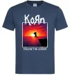 Мужская футболка Korn follow the leader Темно-синий фото