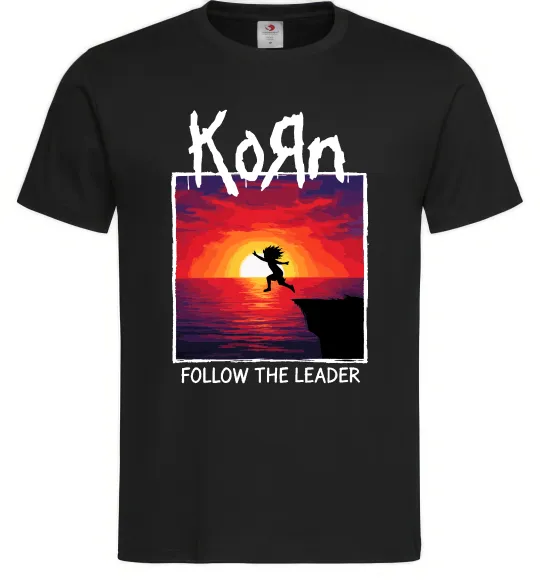 Мужская футболка Korn follow the leader Черный фото