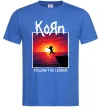Мужская футболка Korn follow the leader Ярко-синий фото