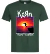 Мужская футболка Korn follow the leader Темно-зеленый фото