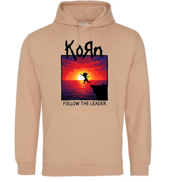 Мужская толстовка (худи) Korn follow the leader Песочный фото