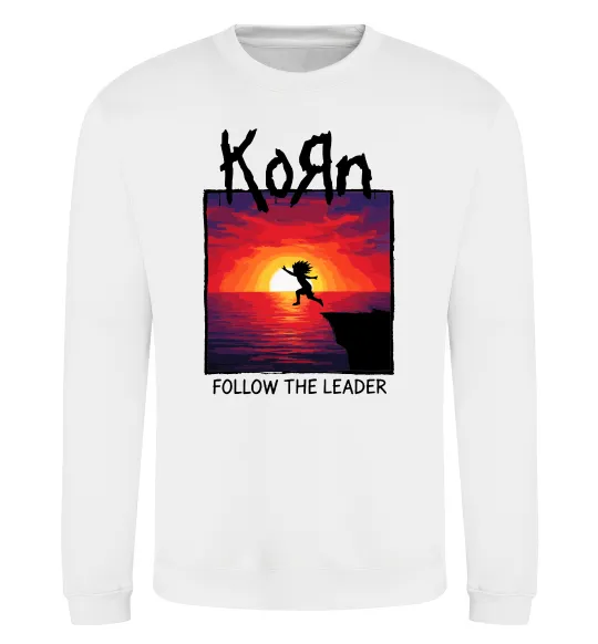 Світшот Korn follow the leader Білий фото