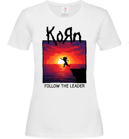 Жіноча футболка Korn follow the leader Білий фото