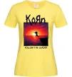 Жіноча футболка Korn follow the leader Лимонний фото