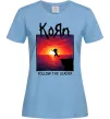 Жіноча футболка Korn follow the leader Блакитний фото