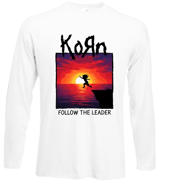 Лонгслив Korn follow the leader Белый фото