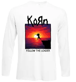 Лонгслів Korn follow the leader Білий фото