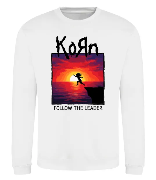 Свитшот Korn follow the leader Белый фото