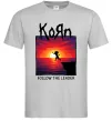 Мужская футболка Korn follow the leader Серый фото