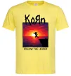 Мужская футболка Korn follow the leader Лимонный фото