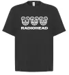 Футболка Оверсайз Radiohead logo Черный фото