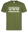 Чоловіча футболка Radiohead logo Оливковий фото