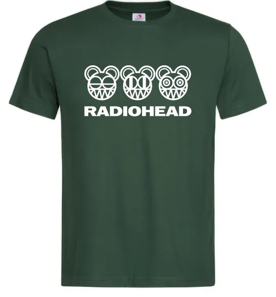 Чоловіча футболка Radiohead logo Темно-зелений фото