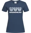 Жіноча футболка Radiohead logo Темно-синій фото