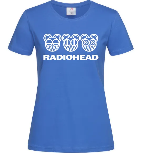 Жіноча футболка Radiohead logo Яскраво-синій фото