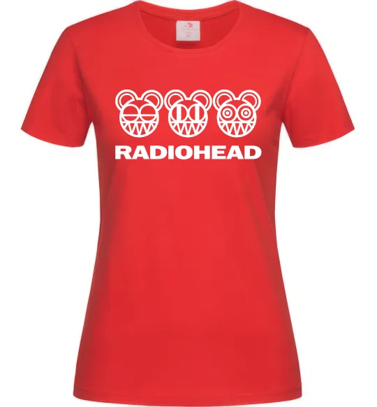 Жіноча футболка Radiohead logo Червоний фото